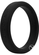 Load image into Gallery viewer, Boneyard Silicone Ring Cock Ring - Black - 2in
