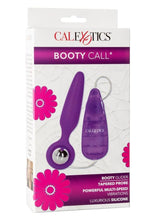 Load image into Gallery viewer, Booty Call Booty Glider Silicone Vibrating Butt Plug with Remote Control - Purple
