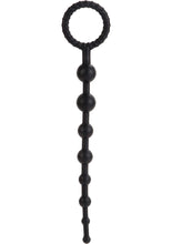 Load image into Gallery viewer, Booty Call X-10 Silicone Anal Beads - Black
