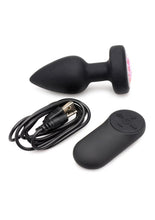 Load image into Gallery viewer, Booty Sparks 28x Rechargeable Silicone Vibrating Gem Anal Plug with Remote Control
