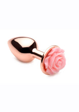 Load image into Gallery viewer, Booty Sparks Aluminum Anal Plug - Pink/Rose Gold - Small
