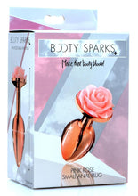 Load image into Gallery viewer, Booty Sparks Aluminum Anal Plug - Pink/Rose Gold - Small
