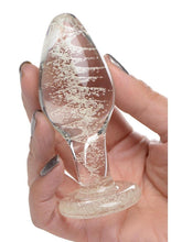 Load image into Gallery viewer, Booty Sparks Glow In The Dark Glass Anal Plug
