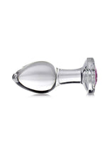 Load image into Gallery viewer, Booty Sparks Pink Gem Glass Anal Plug

