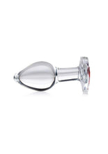 Load image into Gallery viewer, Booty Sparks Red Heart Glass Anal Plug
