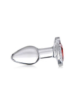 Load image into Gallery viewer, Booty Sparks Red Heart Glass Anal Plug
