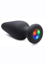 Load image into Gallery viewer, Booty Sparks Silicone Light-Up Anal Plug - Black - Large
