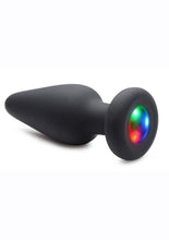Load image into Gallery viewer, Booty Sparks Silicone Light-Up Anal Plug - Black - Medium

