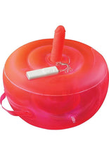 Load image into Gallery viewer, Bouncy Banger Inflatable Cushion with Wire Controller Vibrating Silicone Dildo - Red
