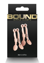 Load image into Gallery viewer, Bound Nipple Clamps C1 - Metal/Rose Gold
