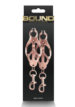 Load image into Gallery viewer, Bound Nipple Clamps C3 - Metal/Rose Gold

