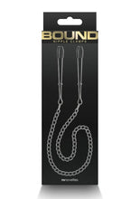 Load image into Gallery viewer, Bound Nipple Clamps Dc3 - Gray/Grey/Gun Metal/Metal
