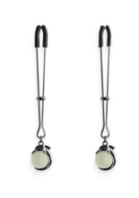 Load image into Gallery viewer, Bound Nipple Clamps G1 Iron - Glow In The Dark/Gray/Grey/Metal

