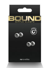 Load image into Gallery viewer, Bound Nipple Clamps M1 - Gray/Grey/Gun Metal/Metal
