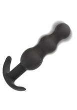 Load image into Gallery viewer, Boundless Vibrating Beaded Plug Rechargeable Silicone Anal Plug - Black
