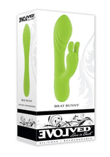 Load image into Gallery viewer, Brat Bunny Rechargeable Silicone Rabbit Vibrator - Green
