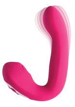 Load image into Gallery viewer, Buck Wild Rechargeable Silicone Dual Massager with Clitoral Stimulation
