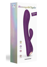 Load image into Gallery viewer, Bunny and Clyde Rechargeable Silicone Rabbit Vibrator - Purple/Purple Rain
