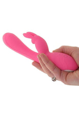 Load image into Gallery viewer, Bunny Kisses Rechargeable Silicone Rabbit Vibrator
