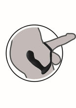 Load image into Gallery viewer, Butts Up Rechargeable Silicone Prostate Massager with Scrotum and Cock Ring
