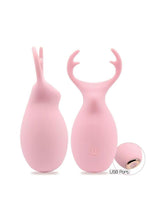 Load image into Gallery viewer, Buzzy Buddy Hello My Deer Rechargeable Silicone Clitoral Stimulator - Pink
