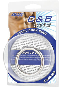 C and B Gear Steel Cock Ring - 1.5in Diameter