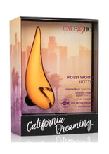 Load image into Gallery viewer, California Dreaming Hollywood Hottie Rechargeable Silicone Compact Vibrator - Orange
