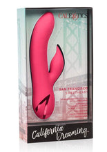 Load image into Gallery viewer, California Dreaming San Francisco Sweetheart Silicone USB Rechargeable Multifunction Vibrator Waterproof - Pink

