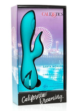 Load image into Gallery viewer, California Dreaming Santa Monica Starlet Rechargeable Silicone Thumping Vibrator - Blue
