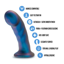 Load image into Gallery viewer, Temptasia Rebellion Peg Silicone Dildo - Blue Erotic
