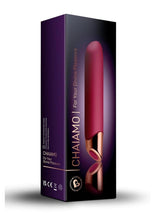 Load image into Gallery viewer, Chaiamo Rechargeable Silicone Vibrator - Burgundy
