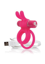 Load image into Gallery viewer, Charged Ohare Rechargeable Silicone Waterproof Rabbit Cock Ring
