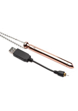 Load image into Gallery viewer, Charmed Rechargeable Stainless Steel 7x Vibrating Necklace
