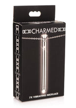 Load image into Gallery viewer, Charmed Rechargeable Stainless Steel 7x Vibrating Necklace - Silver
