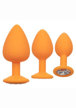 Load image into Gallery viewer, Cheeky Gems Silicone Anal Training Kit - Orange
