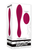 Load image into Gallery viewer, Cherry Pose Rechargeable Silicone Posable Vibrator with Remote - Red
