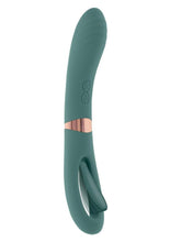 Load image into Gallery viewer, Chick Flick Rechargeable Silicone Dual Vibrator - Green
