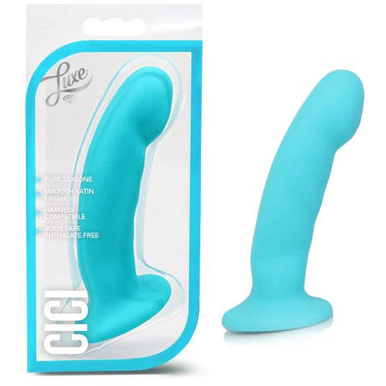 Luxe Cici Silicone Dildo 6.5inch (Blue)