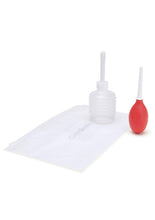 Load image into Gallery viewer, Cleanscene Mini Travel Douche Set with One Way Valve - Red/White - 4 Piece
