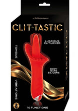 Load image into Gallery viewer, Clit-Tastic Luscious Clit Licker Rechargeable Silicone Clitoral Vibrator - Red
