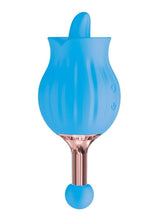 Load image into Gallery viewer, Clit-Tastic Rose Bud Dual Massager Rechargeable Silicone with Clitoral Stimulator

