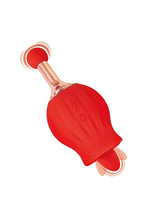 Load image into Gallery viewer, Clit-Tastic Rose Bud Dual Massager Rechargeable Silicone with Clitoral Stimulator

