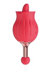 Load image into Gallery viewer, Clit-Tastic Rose Bud Dual Massager Rechargeable Silicone with Clitoral Stimulator
