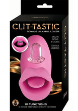 Load image into Gallery viewer, Clit-Tastic Tongue Licking Lover Rechargeable Silicone Stimulator - Pink
