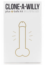 Load image into Gallery viewer, Clone-A-Willy Plus Balls Silicone Dildo Molding Kit with Bullet Vibrator and Remote Control - Vanilla

