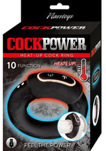 Load image into Gallery viewer, Cockpower Heat Up Rechargeable Silicone Cock Ring - Black
