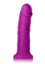 Load image into Gallery viewer, Colours Dual Density Girth Silicone Dildo - Purple - 7in
