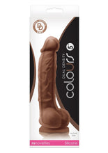 Load image into Gallery viewer, Colours Dual Density Silicone Dildo - Caramel - 5in
