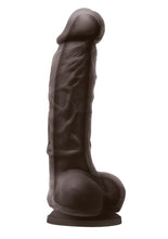 Load image into Gallery viewer, Colours Dual Density Silicone Dildo - Chocolate - 5in
