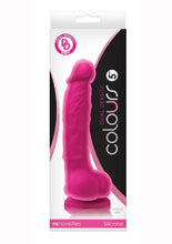 Load image into Gallery viewer, Colours Dual Density Silicone Dildo - Pink - 5in
